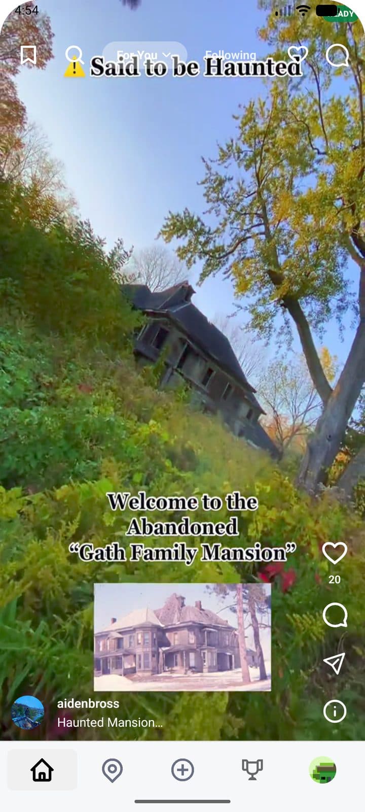 A Locava post about an abandoned mansion