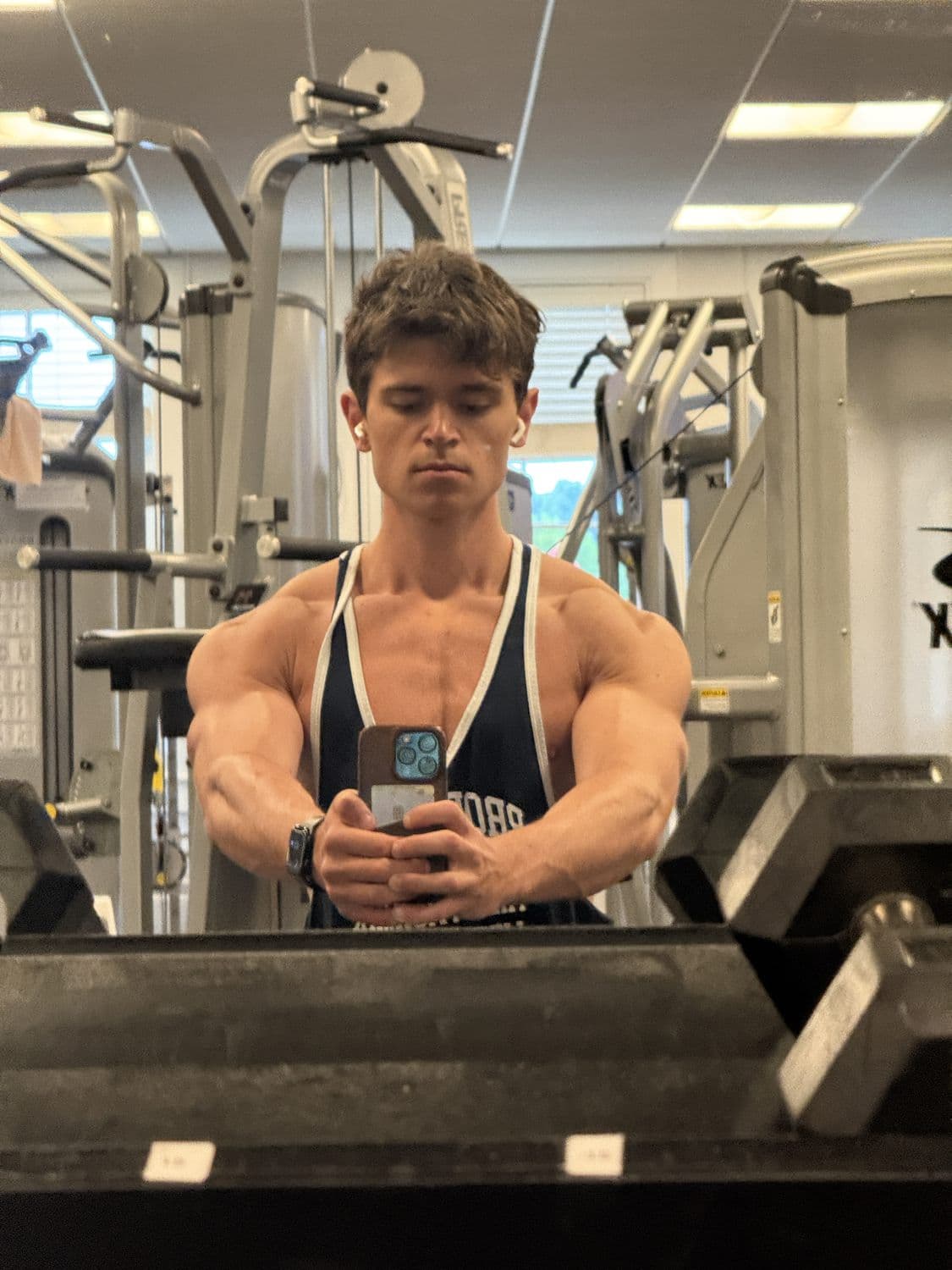 Judson training in the gym